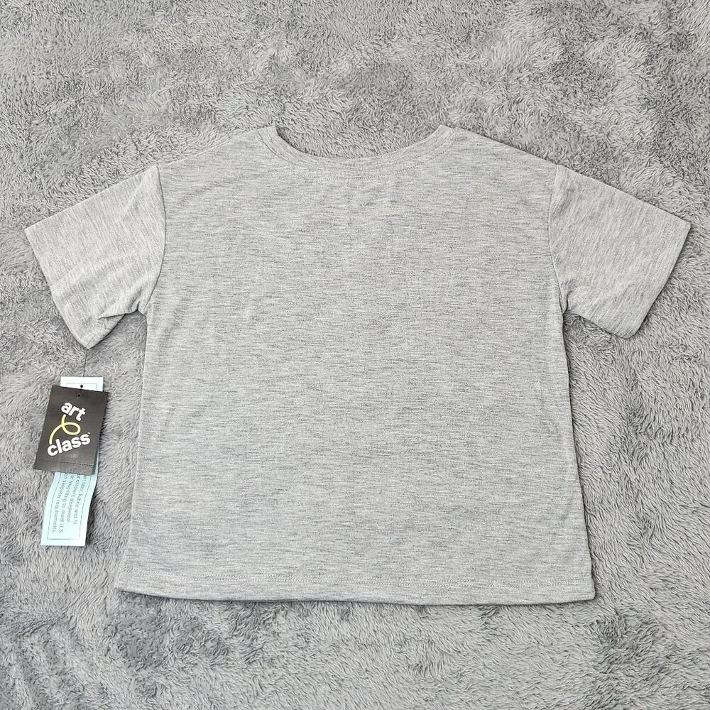 Art Class Gray Daydream‎ Graphic Sleepwear T-Shirt Girls M (7/8) Short Sleeve